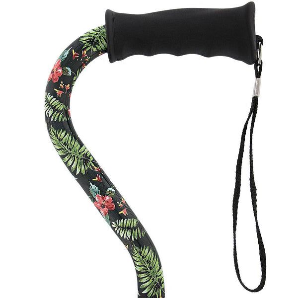 Island Way Designer Convertible Quad Base Walking Cane with Comfort Gr ...